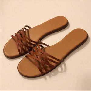Madewell |Tracie Leather Slide Sandals